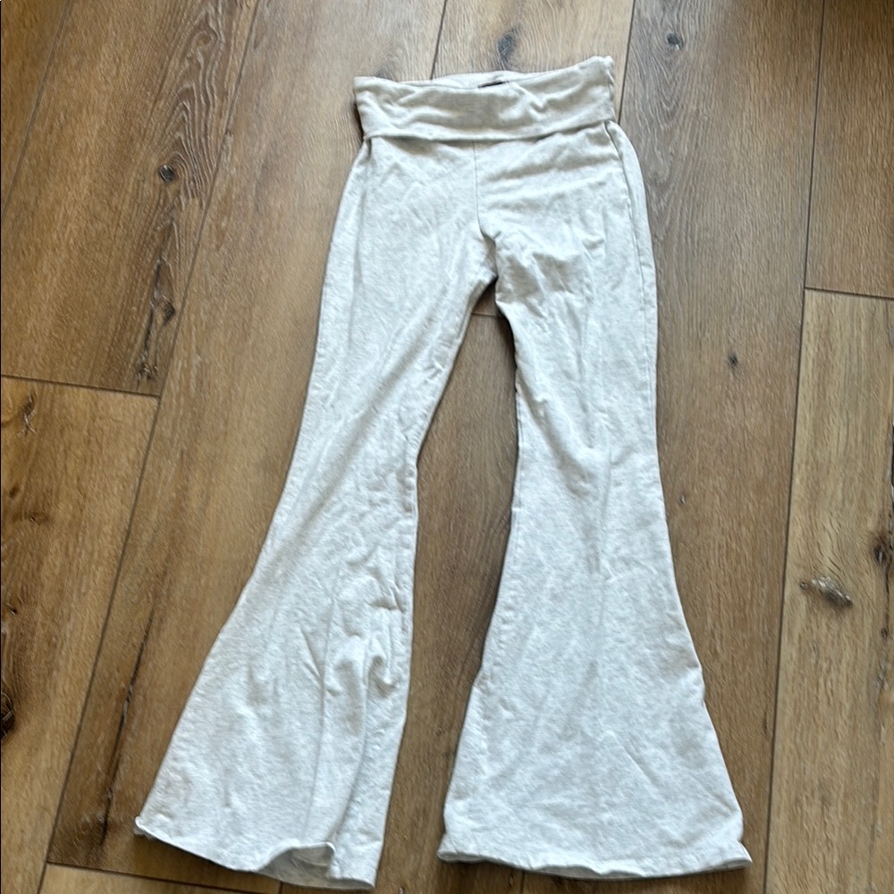 Edikted gray fold over  Flared Pants